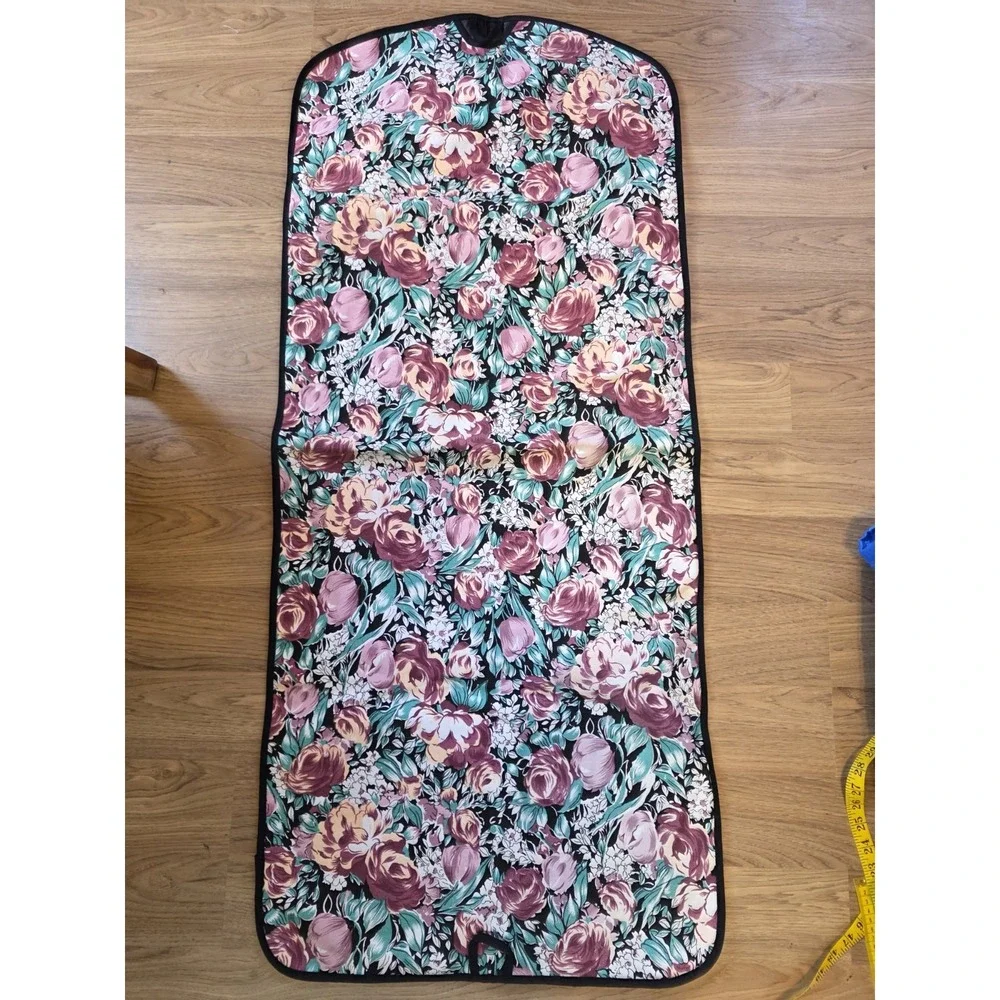 Vintage Avon Floral Cotton Canvas Garment Bag